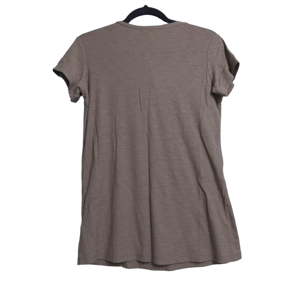 James Perse Deep V-Neck Short Sleeve T-Shirt Fawn (Brown) 1 (S) New
